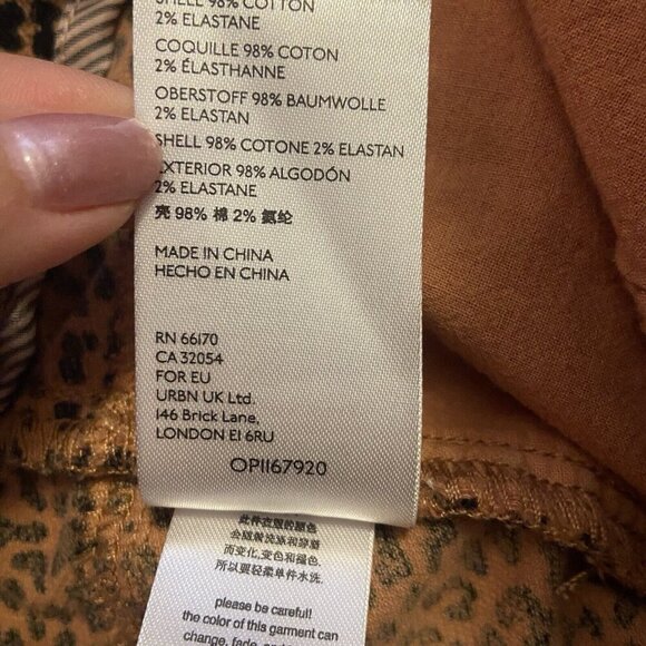 Anthropologie Kalea Joggers Pants Leopard Size 1X Plus Corduroy Mobwife NWT NEW - Picture 11 of 15